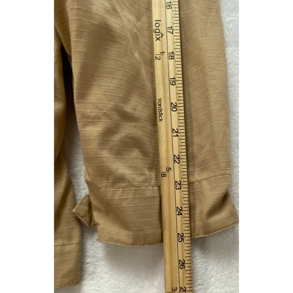 State Property Standard Issue Men Tan‎ Ripstop Field Jacket XL Packable Hood